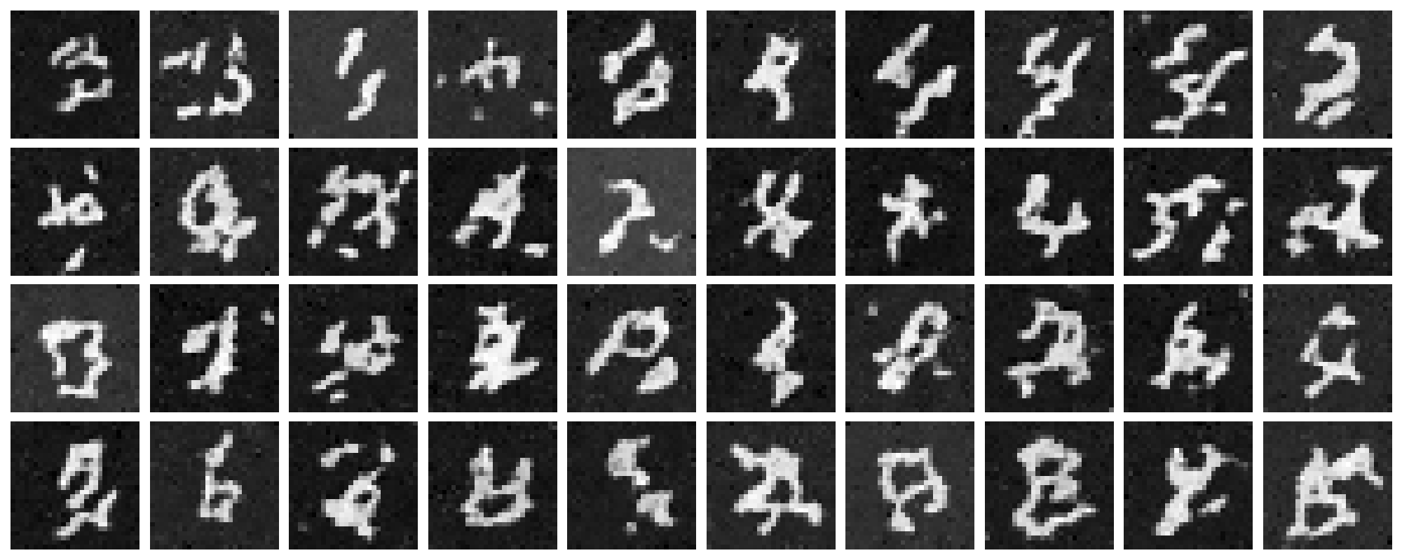 Sampled Images at Different Training Epoch 1